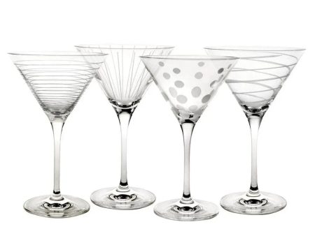 Mikasa Cheers Pack Of 4 Martini Glasses on Sale