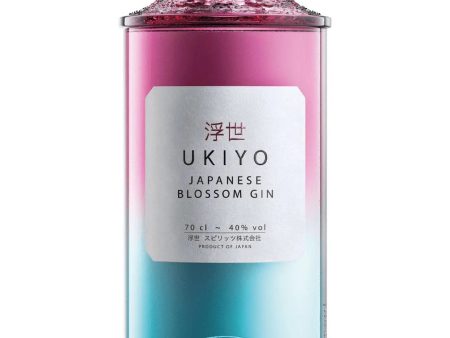 Ukiyo Blossom Japanese Gin, 70 cl on Sale