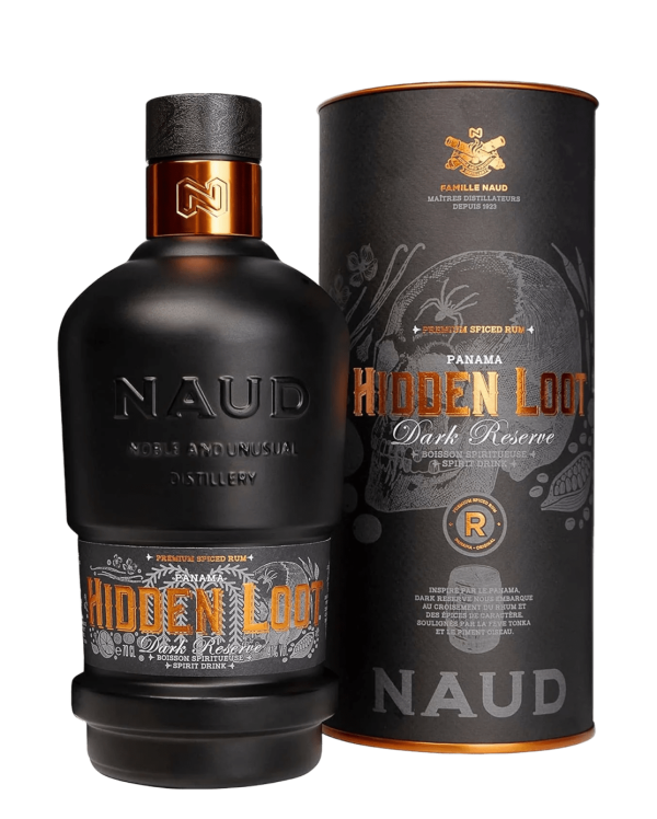 NAUD Hidden Loot Dark Reserve Premium Spiced Rum, 70 cl For Discount