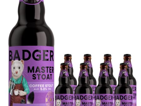 Badger Master Stoat Coffee Stout Multipack, 8 x 500 ml Fashion