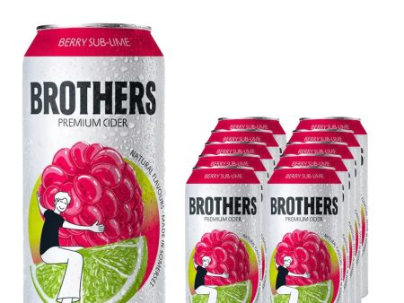 Brothers Berry Sub-Lime Cider Can Multipack, 10 x 500 ml on Sale