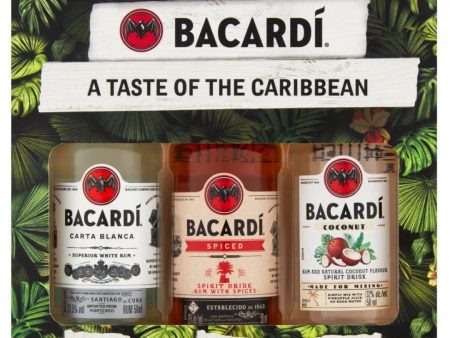 Bacardi Tastes Of The Caribbean Gift Set 3 x 5 cl Fashion