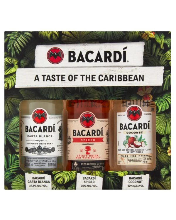 Bacardi Tastes Of The Caribbean Gift Set 3 x 5 cl Fashion