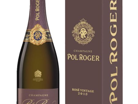 Pol Roger Rosé Vintage 2018 Champagne Gift Box, 75 cl Cheap