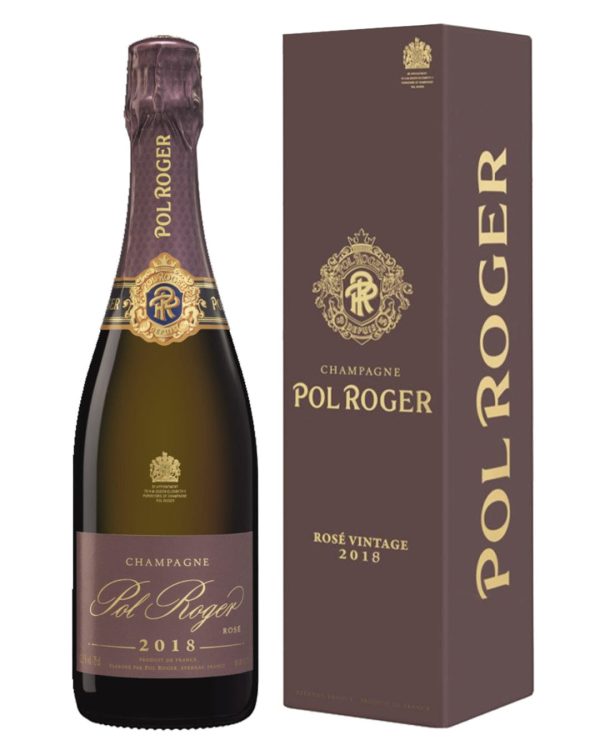 Pol Roger Rosé Vintage 2018 Champagne Gift Box, 75 cl Cheap