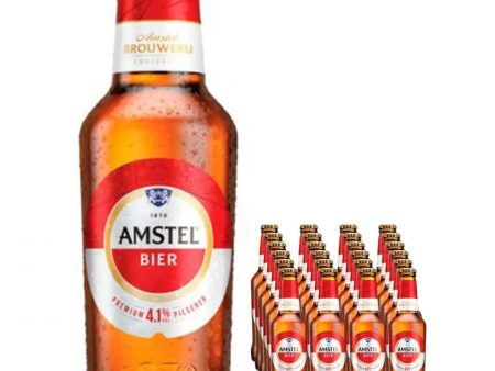 Amstel Lager Beer Bottle Multipack, 24 x 300 ml Hot on Sale