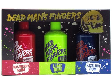 Dead Man s Fingers Rum Taster Pack (Hazelnut, Lime, Raspberry), 3 x 5 cl Hot on Sale