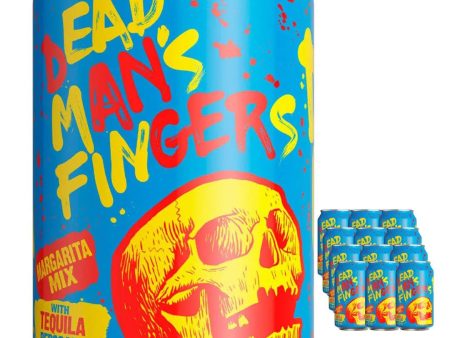 Dead Man s Fingers Tequila Reposado Margarita Mix Cans, 12 x 330 ml Fashion