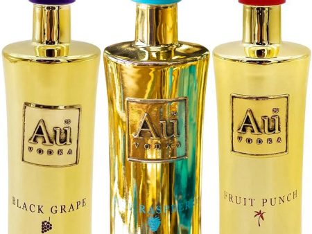 Au Vodka Exclusive Flavour Trio Miniature Gift Set, 3 x 5 cl Fashion