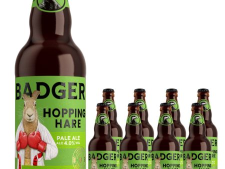 Badger Hopping Hare Pale Ale Multipack, 8 x 500 ml Online Hot Sale