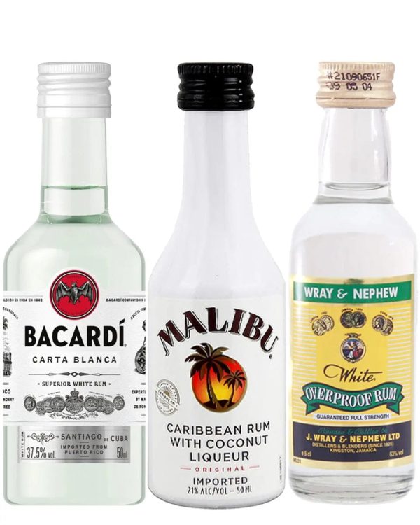 Rum Miniature Tasting Trio, 3 x 5 cl Online now