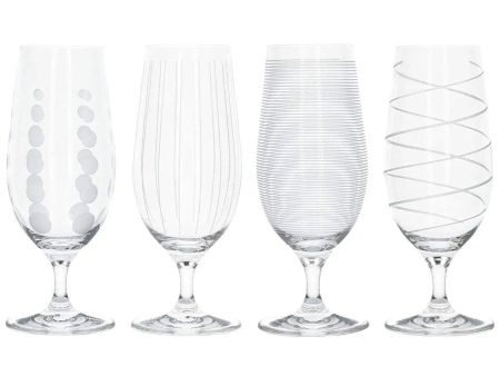 Mikasa Cheers Pack Of 4 Stemmed Pilsner Glasses Online