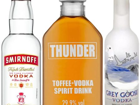 Vodka Miniature Tasting Trio, 3 x 5 cl For Sale