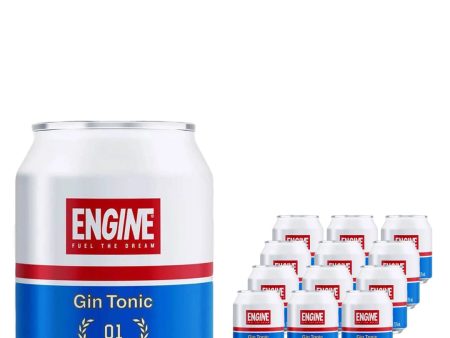 Engine Gin & Tonic Premixed Cocktail Can Multipack, 12 x 237 ml For Cheap