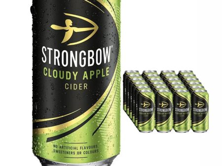 Strongbow Cloudy Apple Cider Can Multipack, 24 x 440 ml Online Sale