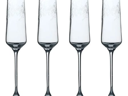 Victoria And Albert Cole Champagne Flute Glasses Set Of 4 Discount