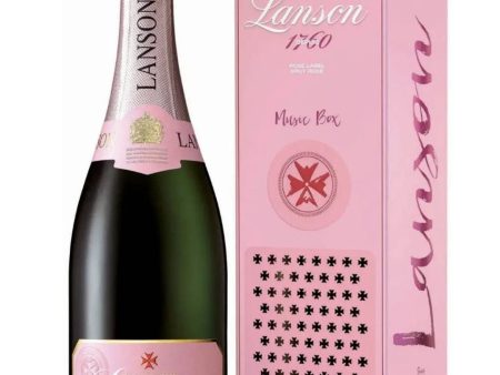 Lanson Rosé Music Box, 75 cl Hot on Sale