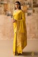 Aamodini  Mustard Pure Katan Silk Banarasi Handloom Saree Online