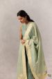 Green Pure Cotton Tissue Banarasi Handloom Dupatta Online Sale