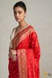 Nayantara  Red Pure Katan Silk Banarasi Handloom Saree Online Sale