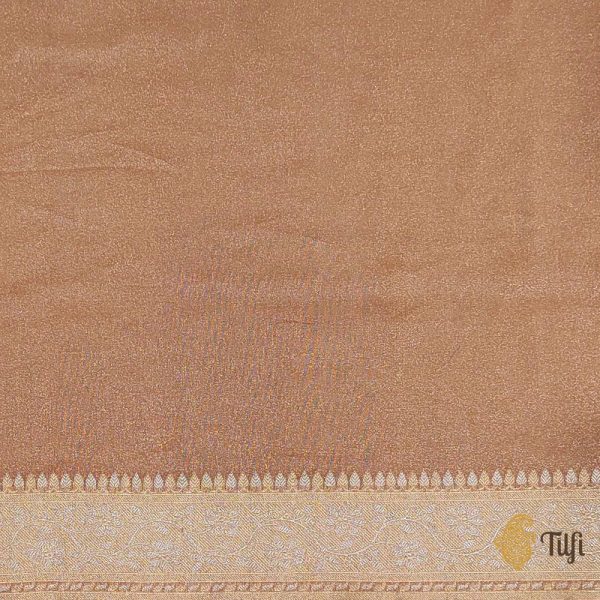 Aurumi  Gold Pure Katan Silk Tissue Banarasi Handloom Saree on Sale