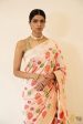 Adana  Ivory-Pink Pure Katan Silk Banarasi Handloom Saree Fashion