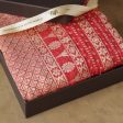 Cardinal Red Pure Tussar Georgette Bandhani Dupatta Fashion