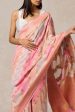 Multihued Pure Khaddi Georgette Banarasi Handloom Saree Fashion