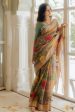 Ramya  Light Brown Pure Cotton Jamdani Real Zari Banarasi Handloom Saree Online