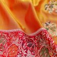 Yellow-Pink Pure Satin Silk Banarasi Valkalam Handloom Saree Hot on Sale