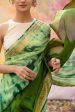 Yellows & Greens Pure Khaddi Georgette Banarasi Handloom Saree Cheap