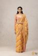 Apricot-Peach Pure Khaddi Georgette Banarasi Handloom Saree Online