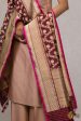 Deep Maroon Pure Katan Silk Banarasi Handloom Jangla Dupatta Supply